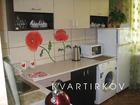 The apartment is renovated a 5-minute walk from the m. Livob