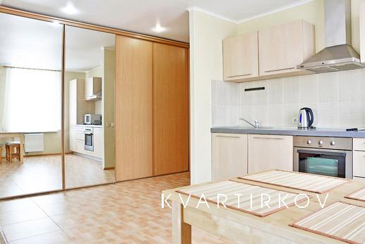 modern studio apartment at Shchors Str, Yekaterinburg - apartment by the day