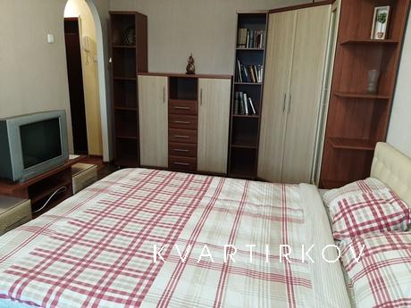 Studio apartment on Rusanovka, Kyiv - apartment by the day
