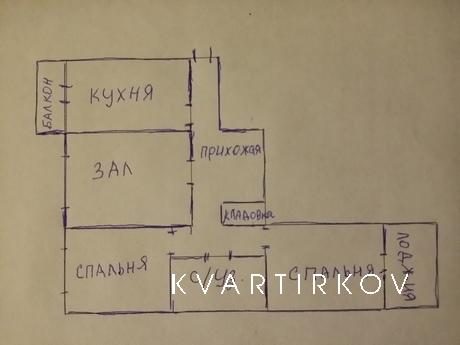 3 к.кв.  Центр. Документы. Wi-Fi Хозяин, Краснодар - квартира посуточно