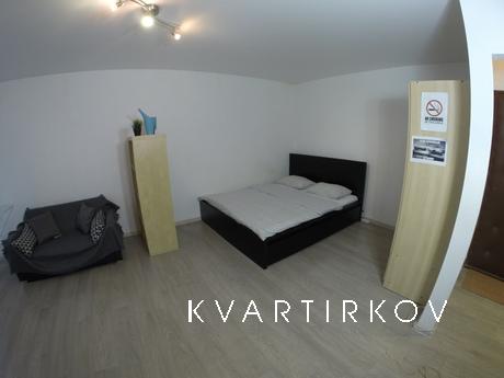 One-room apartment with a good repair, glazed balcony, mini-