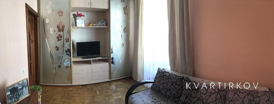 a cozy and clean apartment in the center of the city, in the