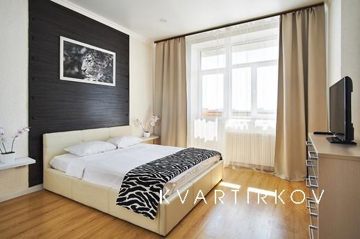 Comfortable one-room apartment with designer business class 