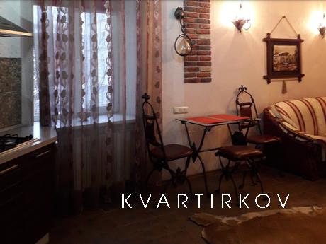 Квартира-студія з незвичним інтер'єром в центрі Києва. В