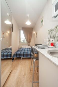 Cozy studio on Bachurinskaya 7k1, Москва - квартира подобово