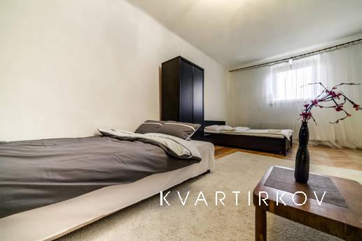 The apartment is located in the historic center of old Lviv,