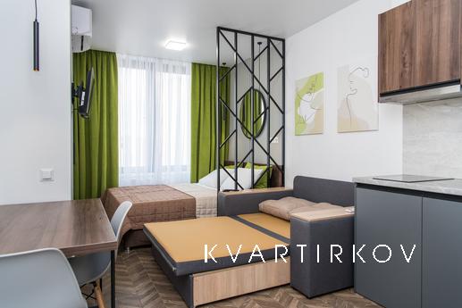 Современная квартира-студия в новом ЖК, Киев - квартира посуточно
