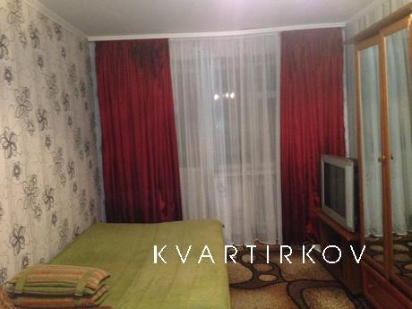 1 bedroom in the center of Kremenchug. Options: 2 double bed