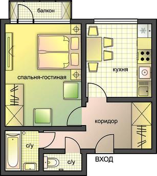 1 комнатная квартира на Маяковской, Москва - квартира посуточно