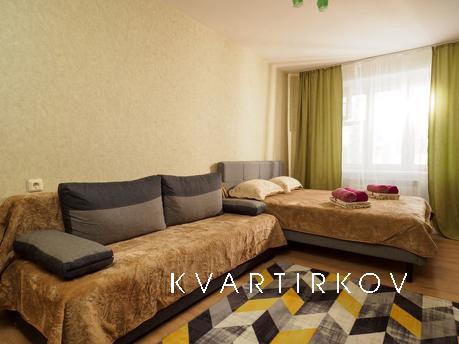 Комфортная светлая стильная однокомнатная квартира с хорошим