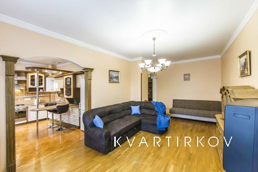 The apartment is located in the central part of Kiev, to the